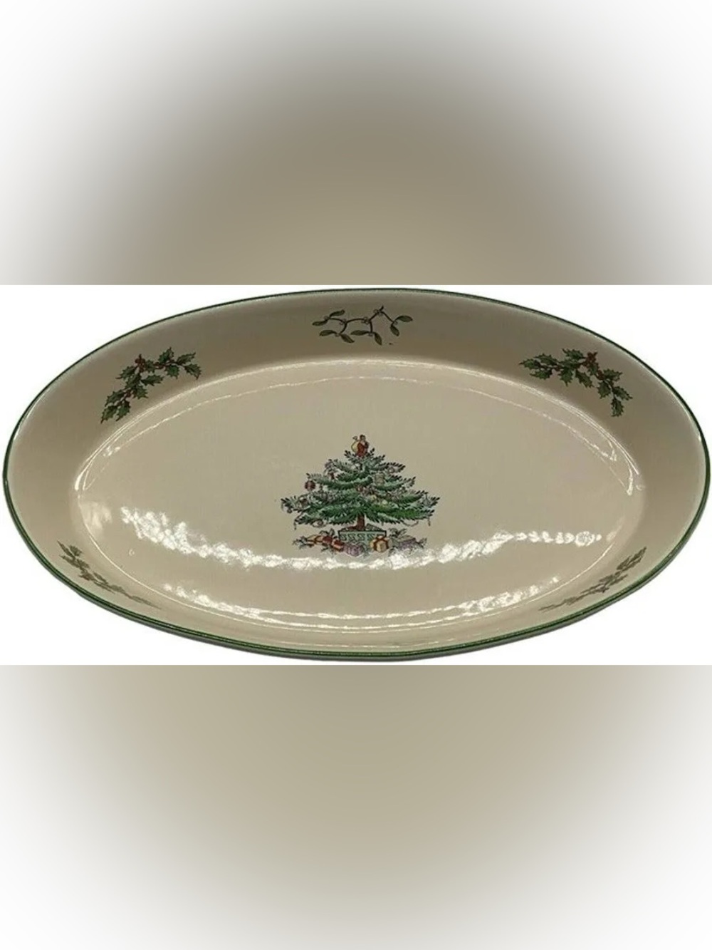 Spode Christmas Tree Oven-to-Table Oval Baker, 10.50" x 6.50", LIKE NEW
